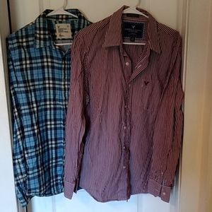 TWO- men's shirts from American Eagle